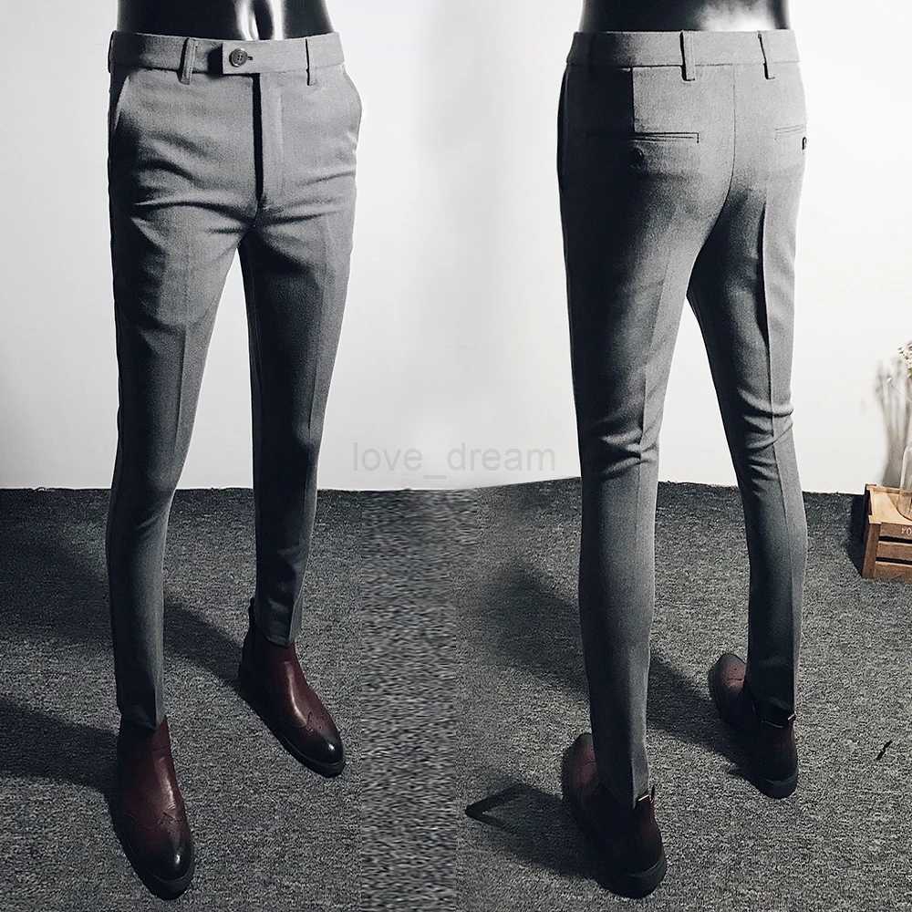 Men Suit Pants 2024 Spring New Straight Trousers Formal Dress Pants Solid Casual Pantalone Hombre Cala Masculina Mens ClothingXJ240813