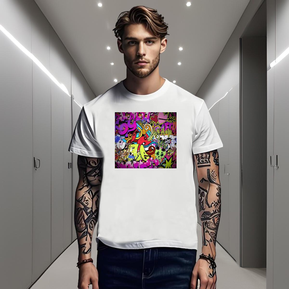 T Shirts Men 100% Cotton 230g icon Home Outdoor Crew Neck DIY Anime Men Tops Tees Designer Fashion Brand Clothes