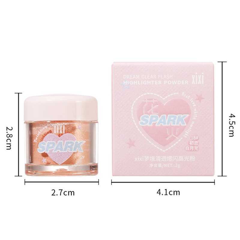 Dream Glitter Highlighter Powder eye shadow Makeup Face Bright Pearl 3D Highlighter Powder Tiny Cosmetics W240812