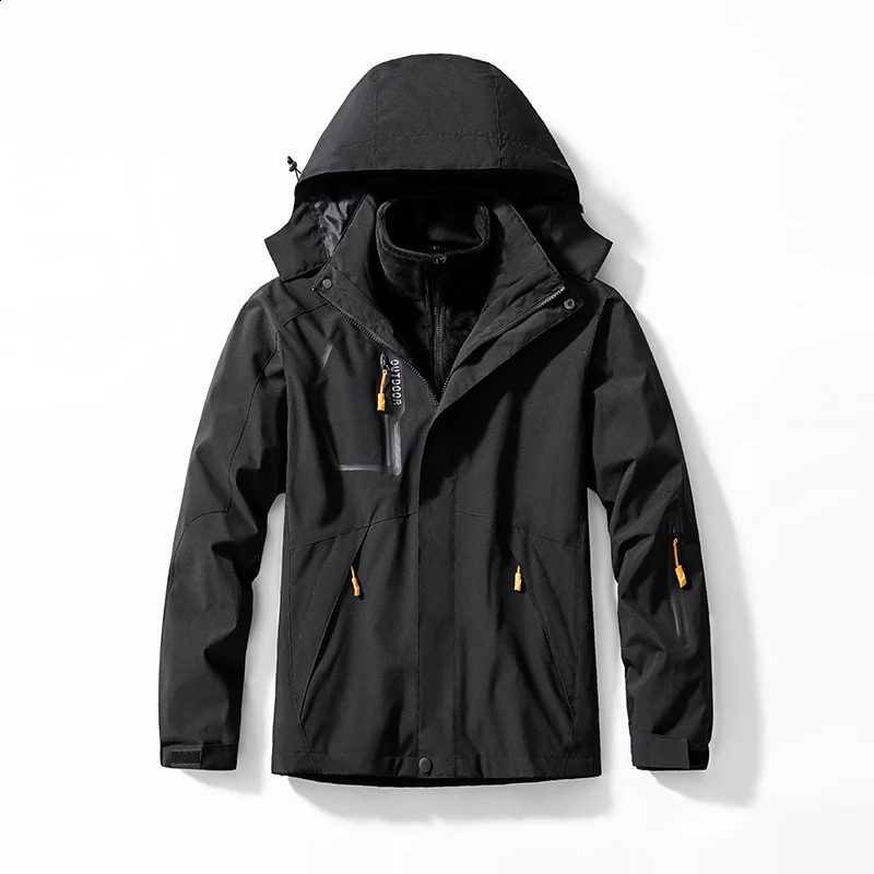 NEEDLESNOAH Spring Men Waterproof Jacket Outdoor Winter 3 in 1 Twopieces Sets Women Warm Windbreaker Camping Hiking Outwear 240821
