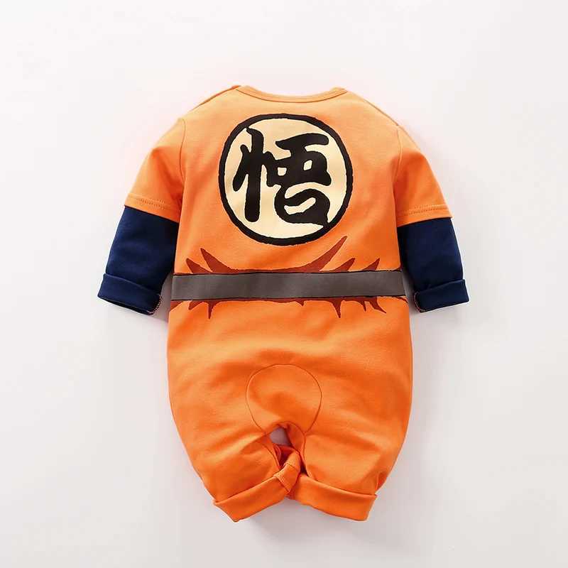 Spring and Autumn 0-18 Months Freshman Cartoon Cosplay Cool 100% Cotton Long Sleeve Boys Infants Toddlers Onesie Clothing jumpsuit W240812