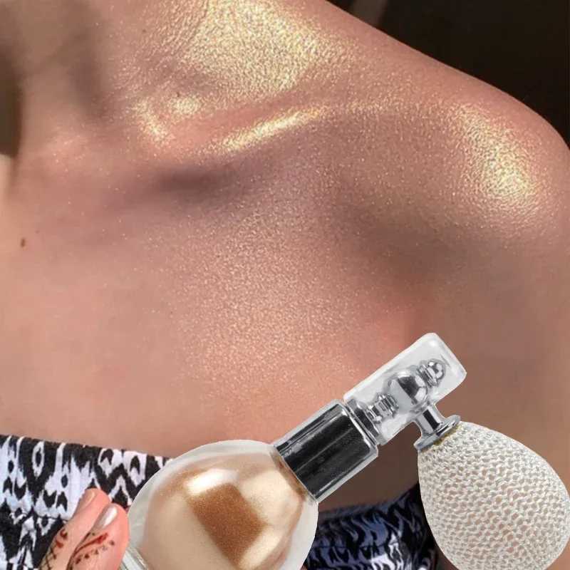 Fashion Highlander Powder Spray Waterproof Flash Powder Spray Micro Light Flash Powder Facial Body Highlight Makeup W240812