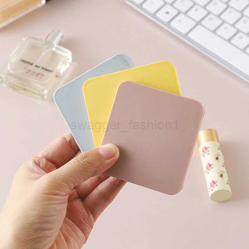 2-face Makeup Mirror Square Portable Cute Girls Gift Hand Mini Mirror Pocket Double-sided Makeup Mirror Compact Multiple ColorsXJ240813