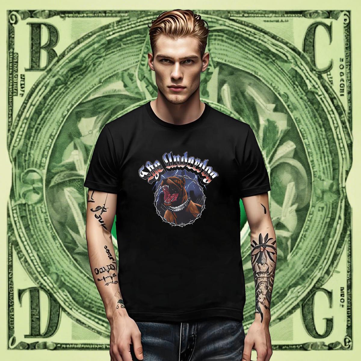 High Quality Men Clothes T-Shirt Casual Daily Wear 230g 100% Cotton DIY Printed Breathable Short Sleeve dog Mens T Shirts Fashion Designer Clothings