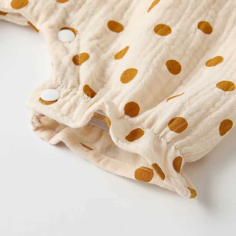 Boys and girls one-piece dress 100% pure cotton baby sleeveless jumpsuit baby solid knit thin jumpsuit W240812