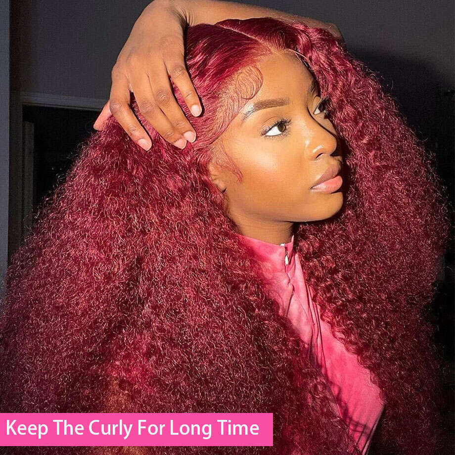 Colored Bury 13X6 Hd Frontal Human Hair Deep 13X4 Curly Water Wave Lace Front Wig Brazilian Wigs On Sale