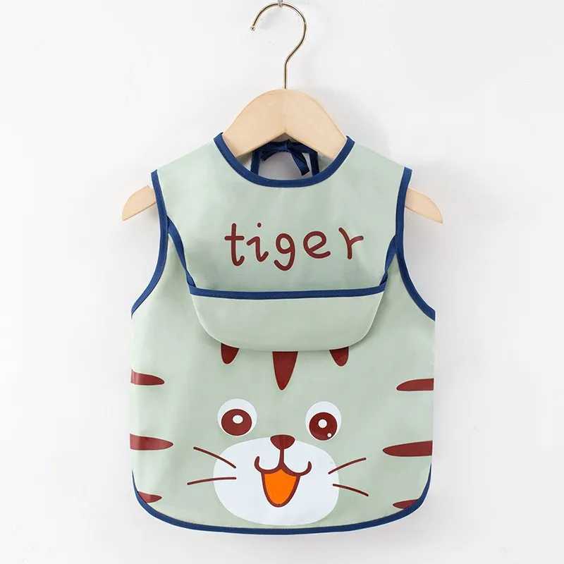 Bibs Burp Cloths 2PCS/1PCS Eating Feeding Smock Baby Toddler Apron Bibs Waterproof Adjustable Size Girls Boys Newborn Stuff 1-4 YearsL4812