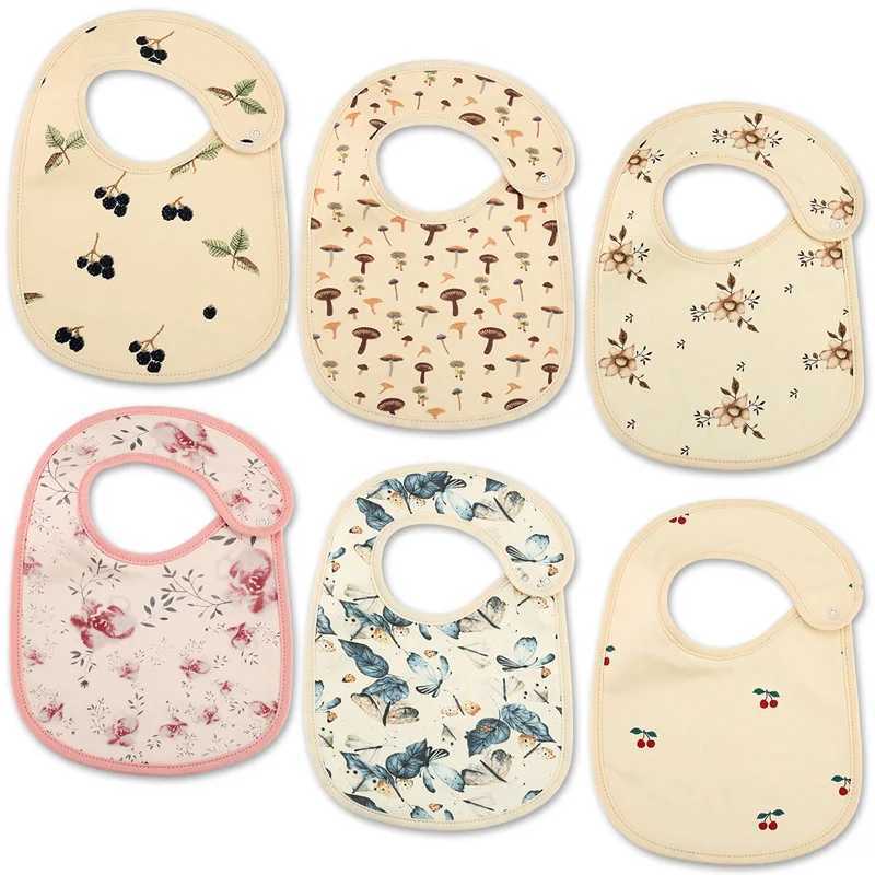 Bibs Burp Cloths Korean Style Baby Waterproof Bibs New Infants Boy Girl Cotton Feeding Saliva Towel Newborn Toddler Soft Burp Cloth For Kids BibL4812