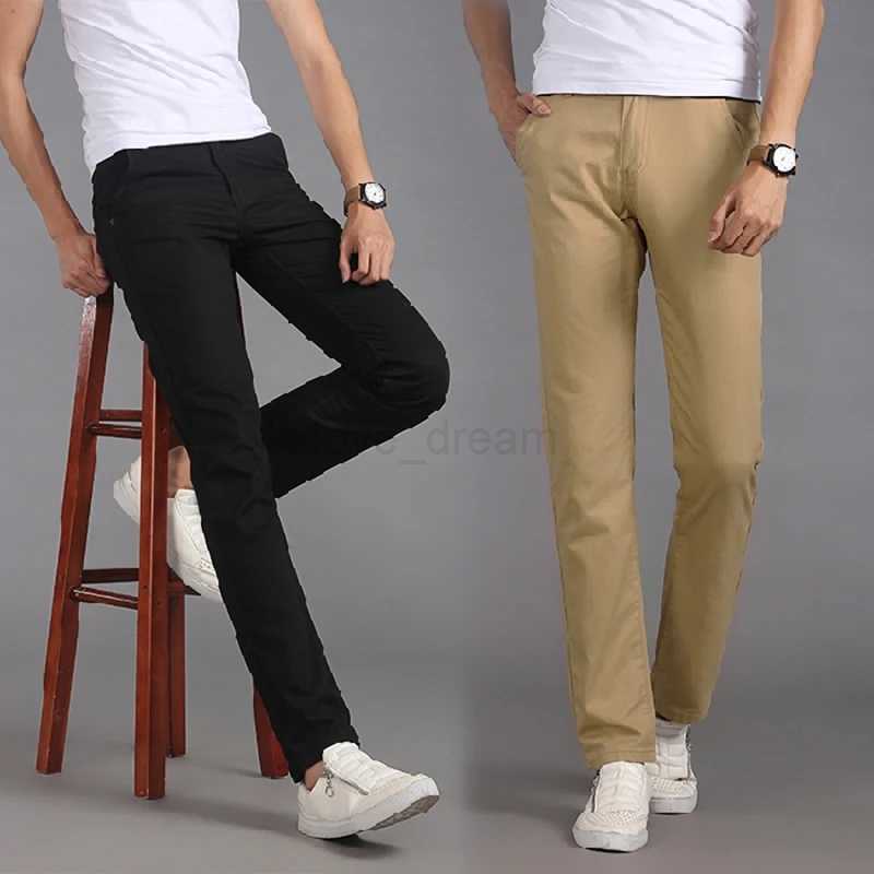 6-color Fashion Slim Straight Casual Pants Korean Classic Solid Color Simple Trend Brand Trousers Black Army Green Royal BlueXJ240813