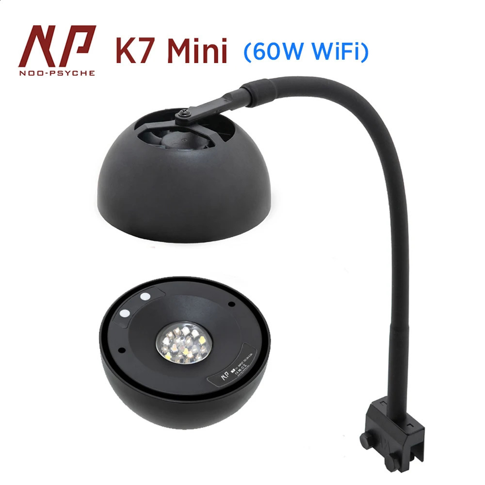 Noopsyche NP K7 Mini 60W WiFi APP Control Saltwater Marine LED Aquarium Light for Nano Coral Reef Tank 240812