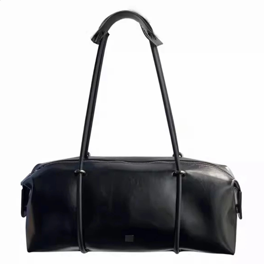 Womens Mini Clutch Wallet Large Capacity PU Boston Pillow Bag Retro Underarm Solid Color Zipper Closure Outdoor Travel w240813