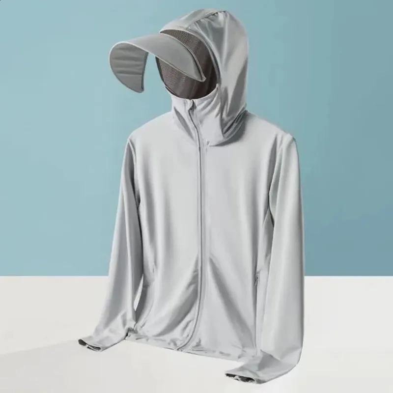 Unisex Clothing Removable Brim Hooded Long Sleeve Pocket Jacket Zipper Flat noodles Bike Running 240812