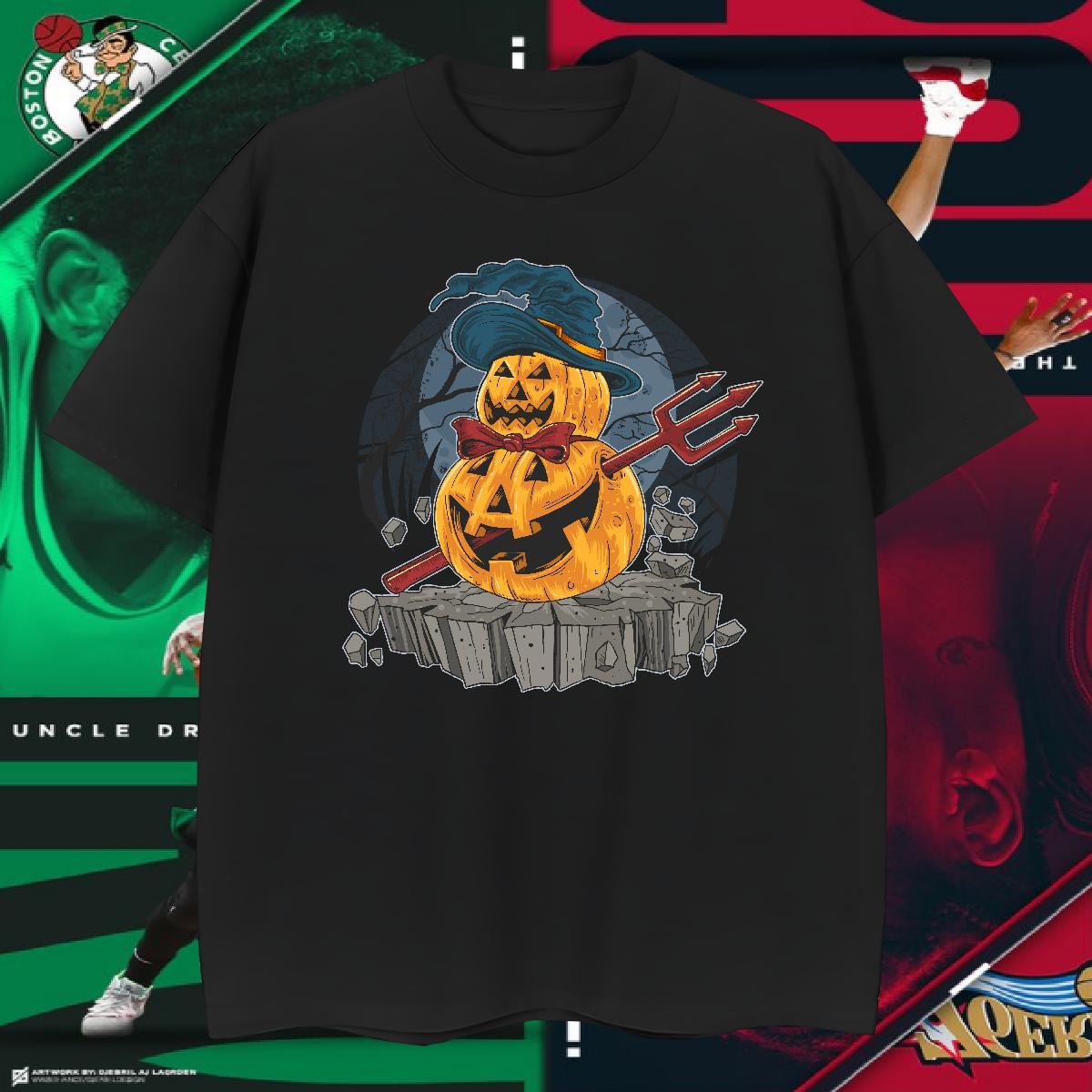 T Shirt For Man 230g 100% Cotton Halloween Street Casual Round Neck Short Sleeve Plus Size Custom Mens Tshirts 2024 High Quality Clothings