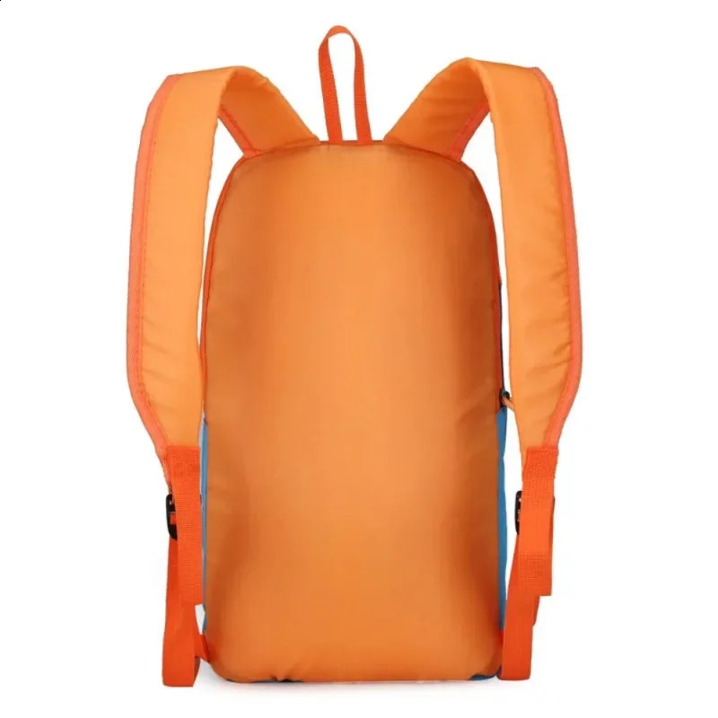 Outdoor sports lightweight 10L waterproof backpack travel hiking bag zipper adjustable belt camping Knapsack mens children 240813