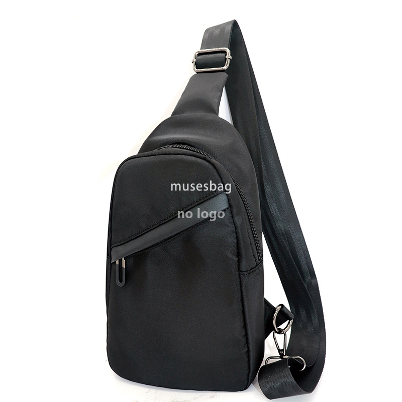 Cross-border new manufacturers men's chest bag crossbody bag shoulder bag men's waterproof canvas Oxford woven men's bag oblique should
