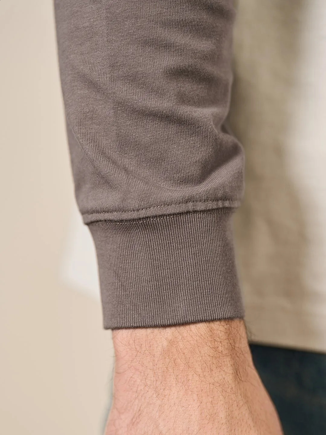 Autumn 280g Fabric Oversize Long Raglan Sleeve 100% Cotton T-shirts Men Plus Size Contrast Color Tops 240812