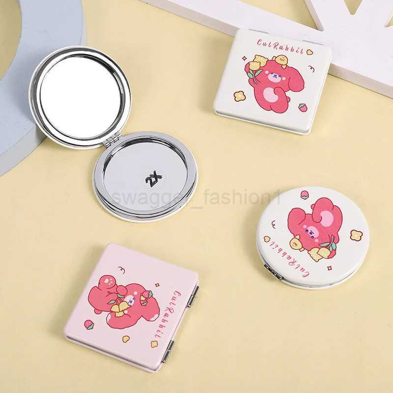 1pc Mini Makeup Compact cartoon Mirror Portable Two-side Folding Make Up Mirror Women Cosmetic Mirrors for GiftXJ240813