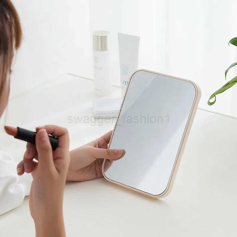 Handheld Makeup Mirror for Travel and On-The-Go Touch Ups with Folding StandXJ240813