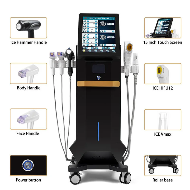 Hifu 12d Vmax Microneedle Rf Crystallite Depth 8 Ice Hammer 12d 7d Hifu Liposonic 4 In 1 Hifu Latest Skin Tightening Ultrasound