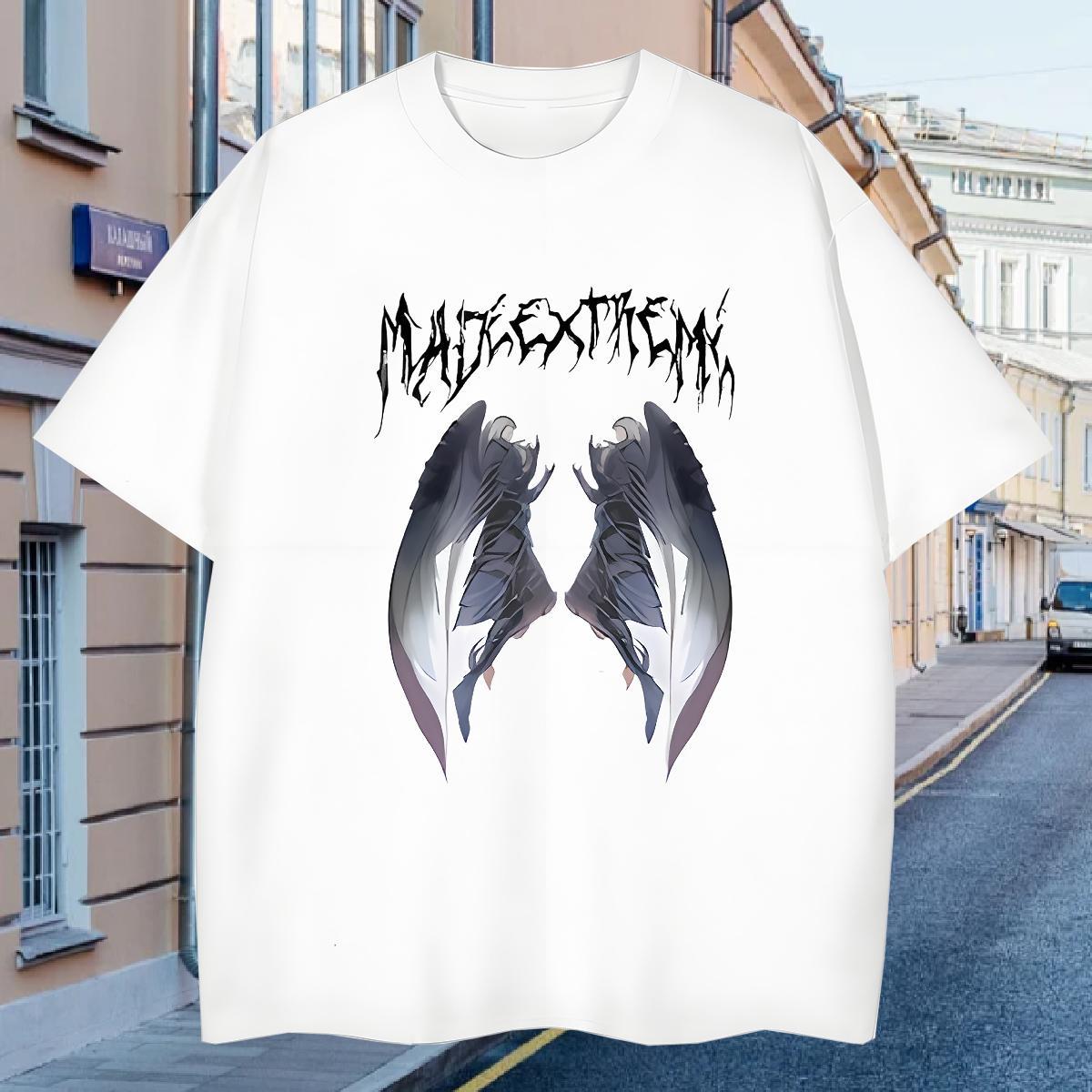 T shirt 100% Cotton 230g painting Street wear Hip Hop Crew Neck Breathable Cartoon Printing L-4XL Mens Tshirts Custom High Quality Polos
