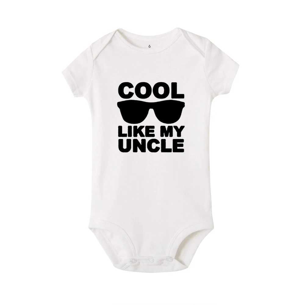 Cool like my uncle newborn baby short sleeved jumpsuit toddler girl boy summer clothing Ropa clothing baby clothing the best gift W240812