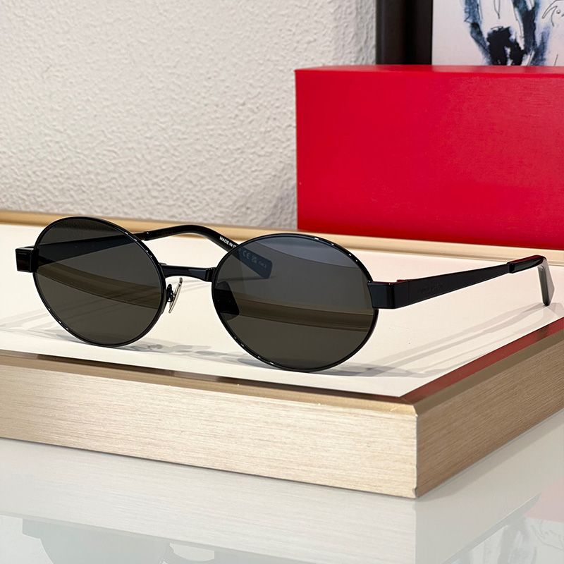 2024 Summer Women Men New Round Metal Frame Sunglasses SL 692 100% UVA UVB METAL NOS Lens 55mm Nose Bridge 19mm Legs 145mm