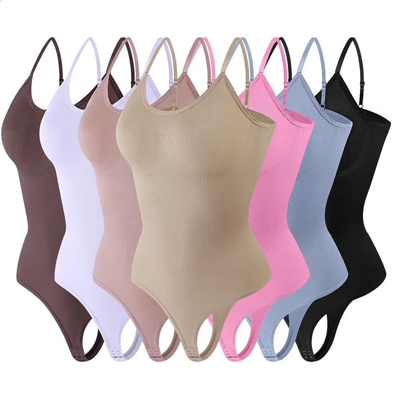 Fajas Colombians Thong Tight Clothes Seamless Body Shaping Womens Waist Trainer Flat Abdomen Control Weight Loss Underwear 240812
