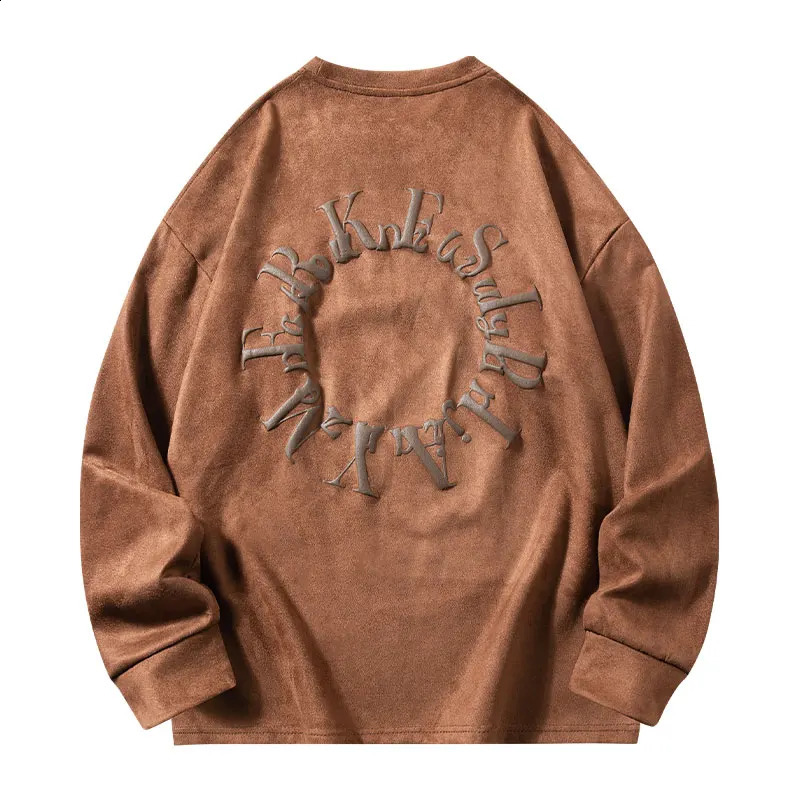 Spring Oversize Long Sleeve T-Shirt Men Printed Baggy Sweatshirts Fashion Korean Streetwear Pullovers Tops Male Female Plus Size 240812