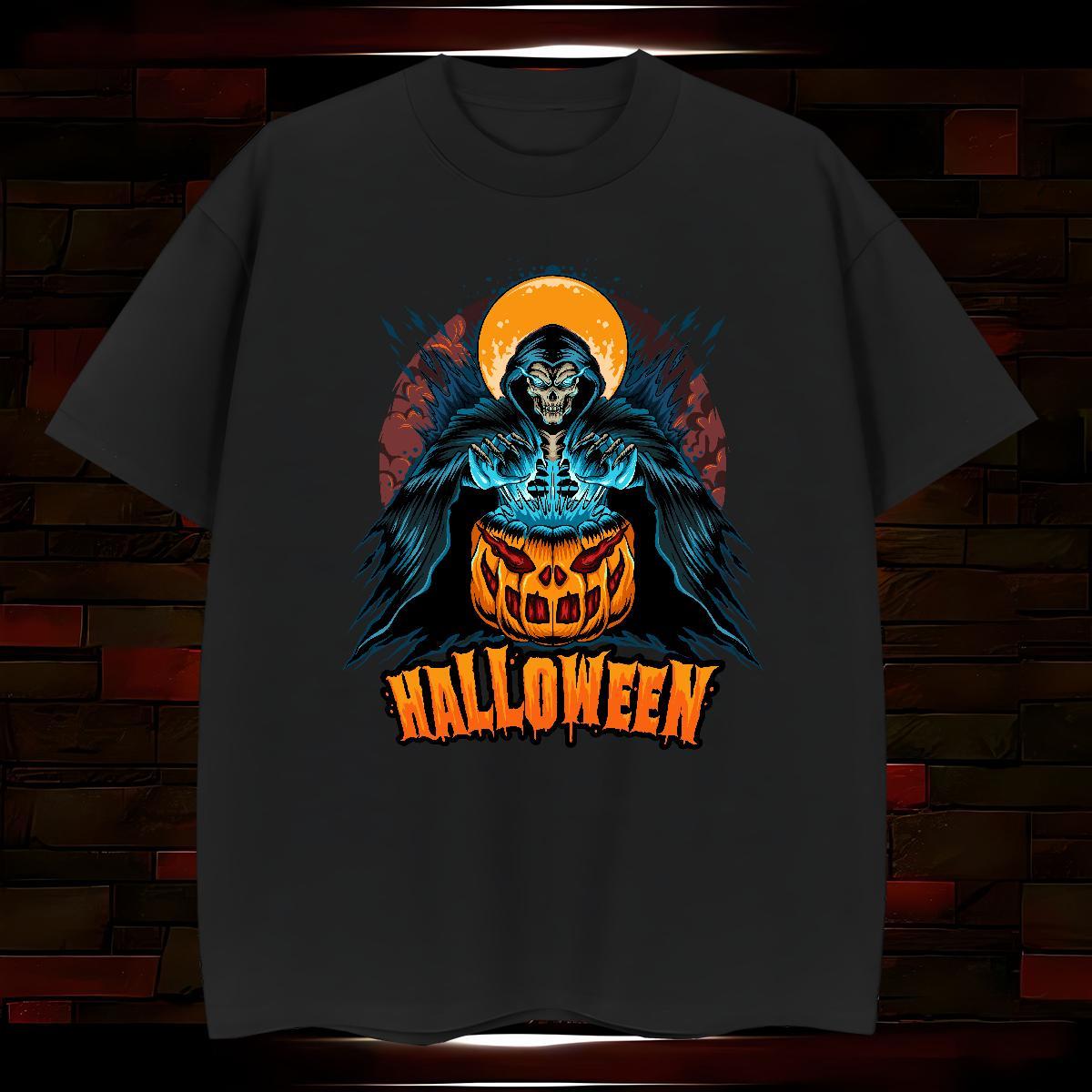 Men T Shirts 230g 100% Cotton pumpkin Sports Casual Breathable Crew Neck DIY Logo Oversized Men Tops Tees Fashion Design TOP Quality Polos