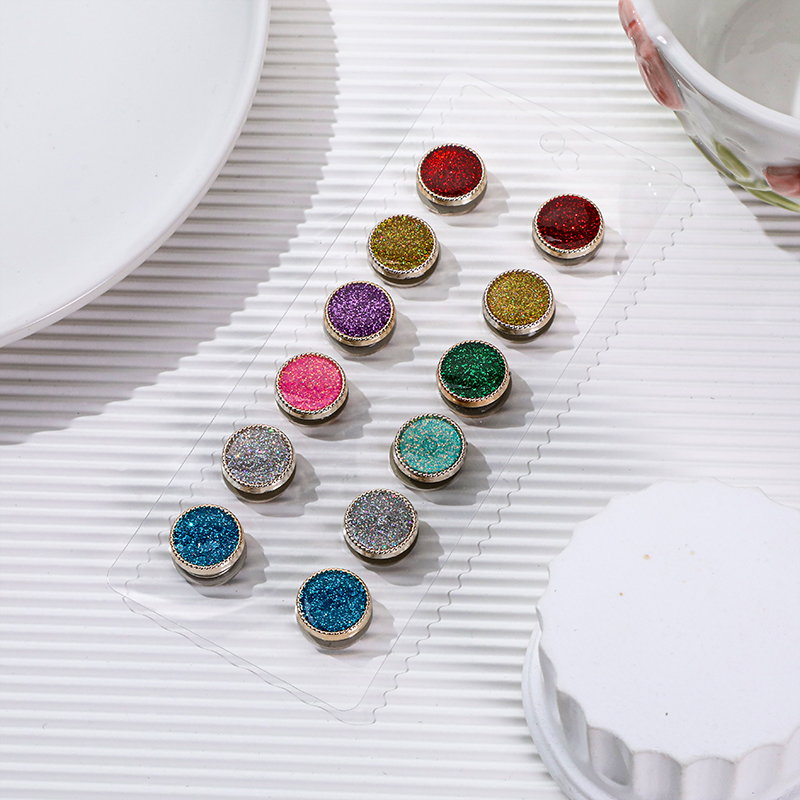Fashion colored circular strong magnetic buckle scarf shawl buckle brooch pin jewelry