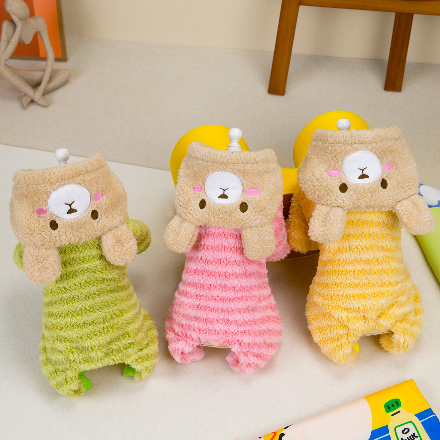 New Pet Clothing Autumn/Winter Cat Sweater New Dog Warm Double-sided Fleece Rainbow Bear Striped Fleece