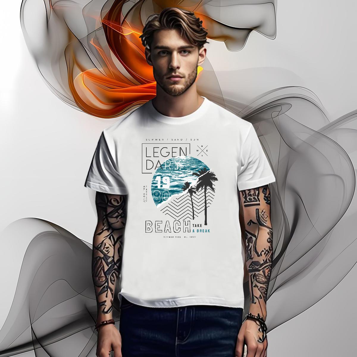 Mens T Shirts 230g 100% Cotton tree Outdoor Short Sleeve O-Neck Plus Size Cartoon Men Tees Factory Direct Soft Tops Shirt