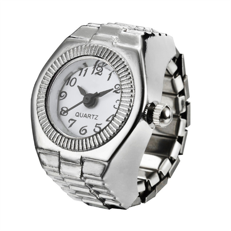 Simple all-in-one ring watch new Korean alloy creative watch ring performance goods R240813