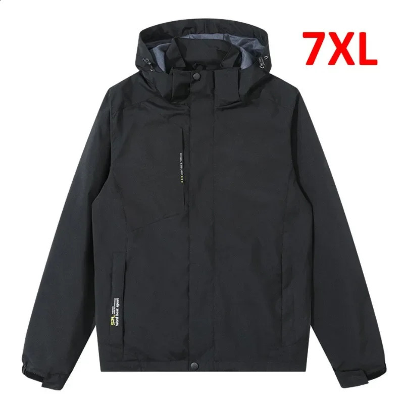 Mens Windbreaker Waterproof Jacket Coat Men Spring Autumn Travel Jacket Male Fashion Outdoor Outerwear Plus Size 6XL 7XL 240812
