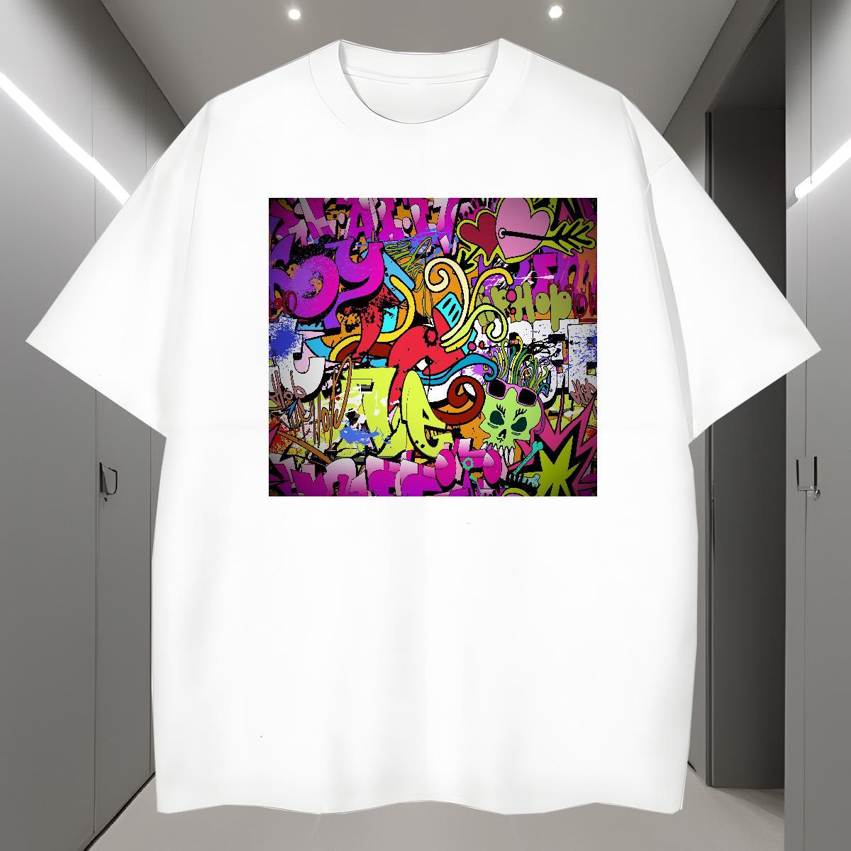 T Shirts Men 100% Cotton 230g icon Home Outdoor Crew Neck DIY Anime Men Tops Tees Designer Fashion Brand Clothes