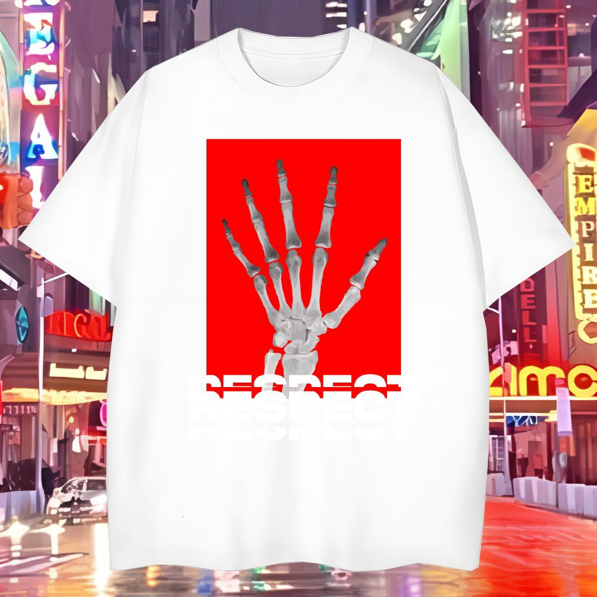 Men T Shirts 100% Cotton 230g hands High Street Hip Hop O-Neck Short Sleeve Customized Print Tshirts 2024 Designer Free Shipping Tee Shirt