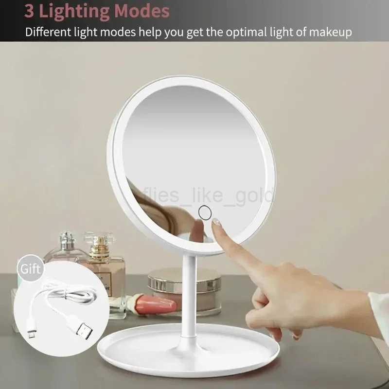 Light up your beauty program LED makeup mirror with adjustable brightness rotation and memory functions W240813