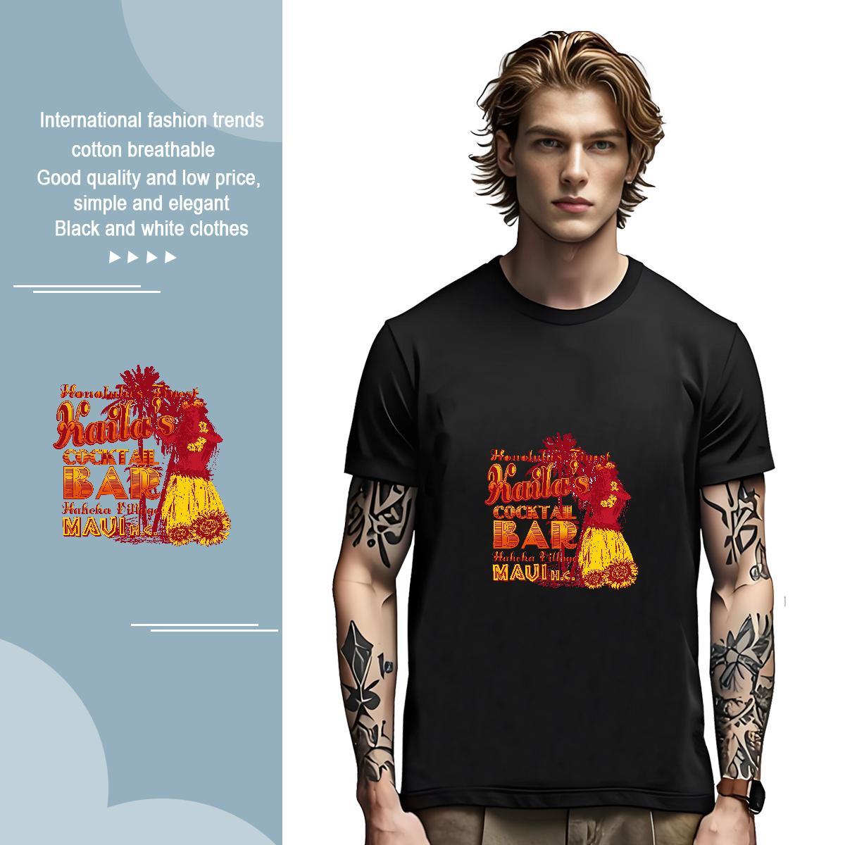 T shirt 100% Cotton 230g flower Street Wear Breathable Short Sleeve DIY Anime Men Tees Designer Fashion TOP Quality Tops Tees