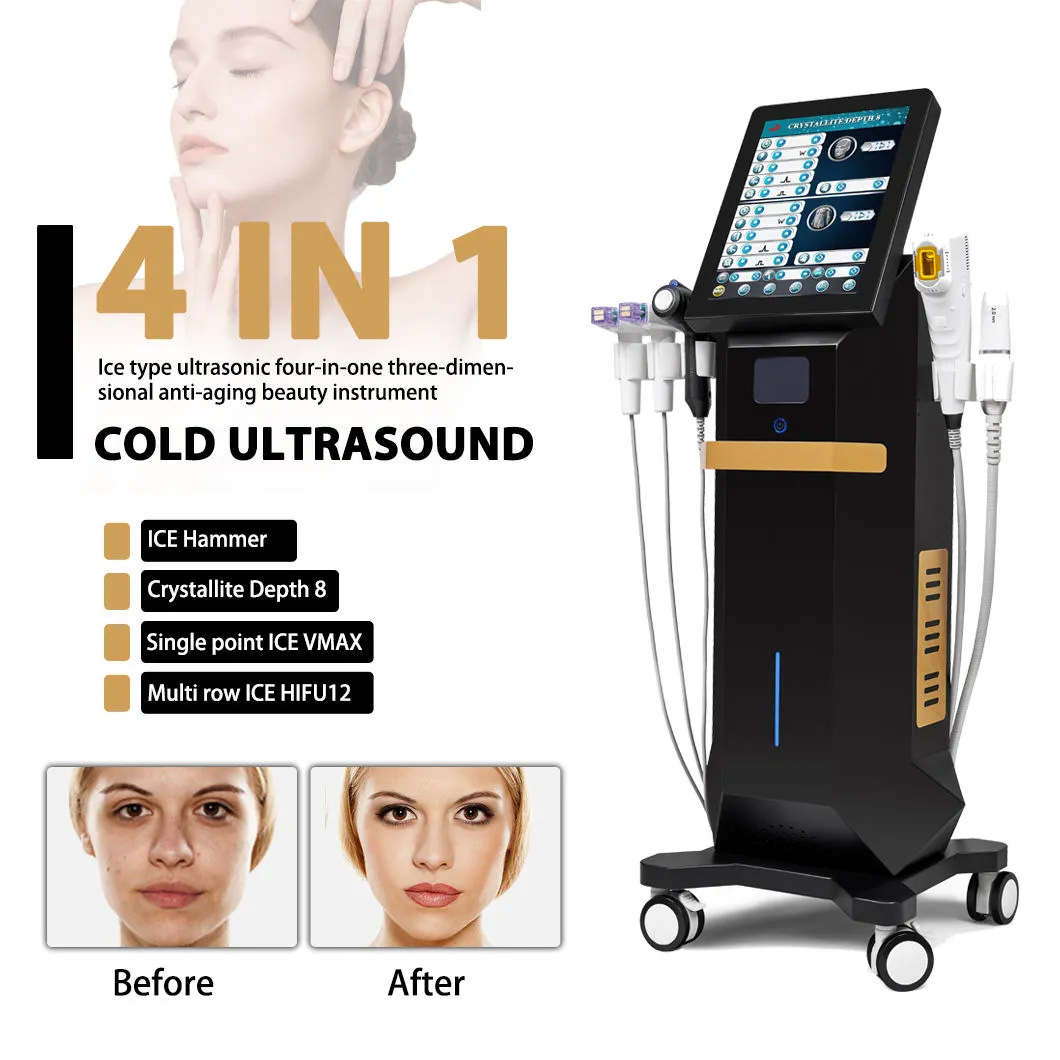 Good Non Invasive Anti-Aging Hifu 9D 7D Machine Ice Painless Hifu For Facial Body Skin Tightening Smas Lifting Profess