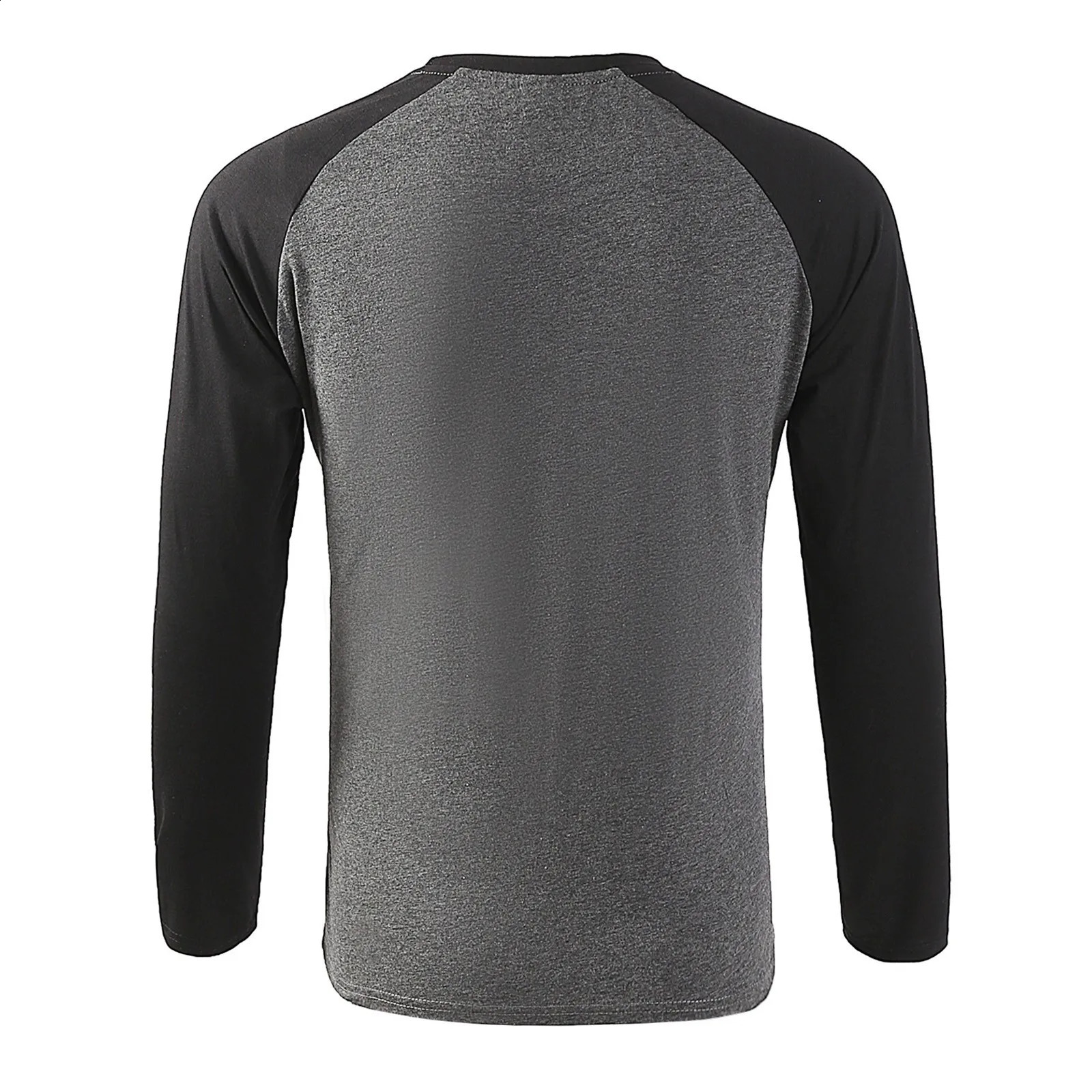 Long Sleeved T-Shirts For Man Spring Fall Thin Blouses Fashion Casual T Shirt Color Patchwork Sportwears Male Outdoor Tops 240812
