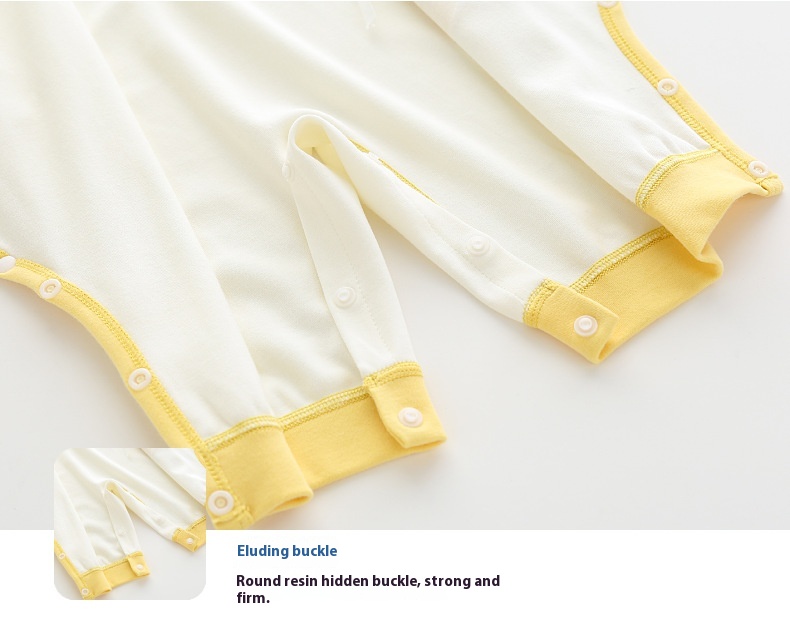 Newborn onesie baby boneless clothing autumn and winter suede long-sleeved onesie crawling clothes for baby boys and girls spring and autumn clothes