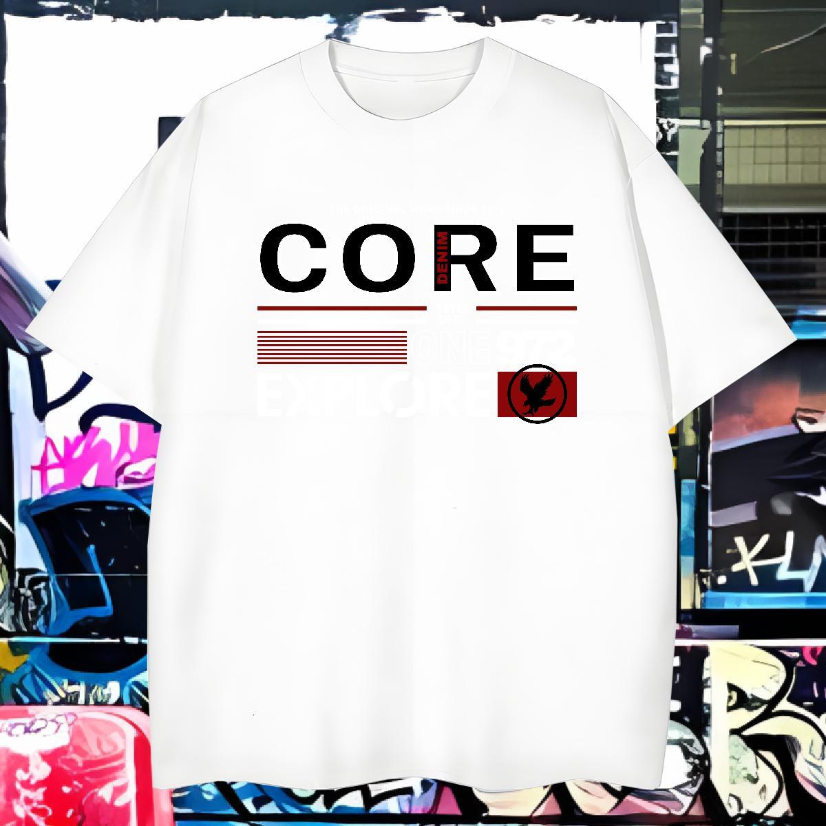 Loose Fit letter T-Shirts Outdoor Tshirt for Man Woman 230g 100% Cotton New Arrival Breathable Crew Neck Skull Tops Tees