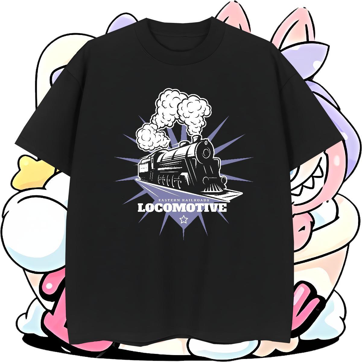 Loose Fit train Mens T Shirts Sport Tshirts 100% Cotton 230g Fashion New Breathable Crew Neck Plus Size Custom Tee Shirt