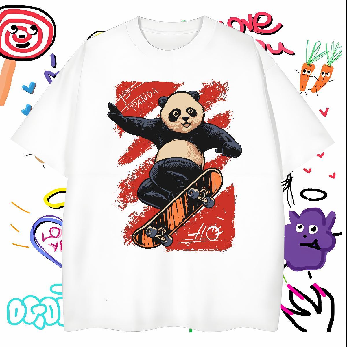 Cool T-Shirts Breathable Short Sleeve Street Casual Custom Print Oversized 230g 100% Cotton Men Tees 2024 Designer Clothes