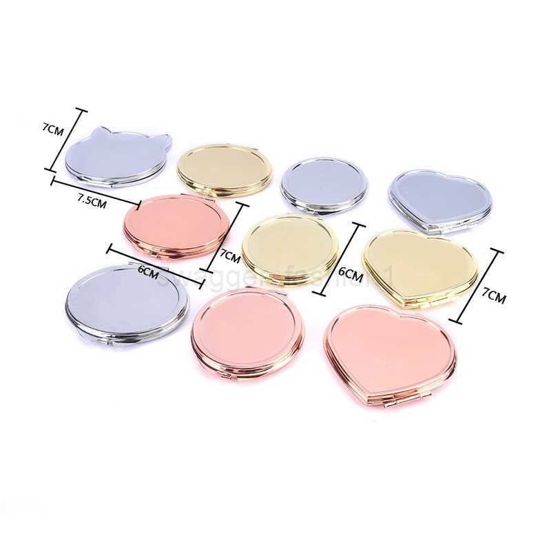 Compact Makeup Mirror Cosmetic Magnifying Round Pocket Make Up Mirror for Purse Travel Bag Home Office MirrorXJ240813