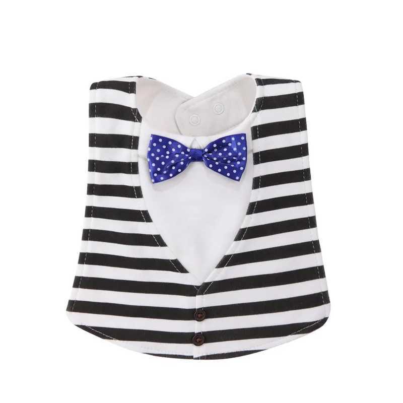 Bibs Burp Cloths Pure Cotton Baby Bibs Infant Boy Gentleman Bib With Bow Tie Toddler Fashion Burp Cloths Feeding Bibs Boys Saliva TowelL4812