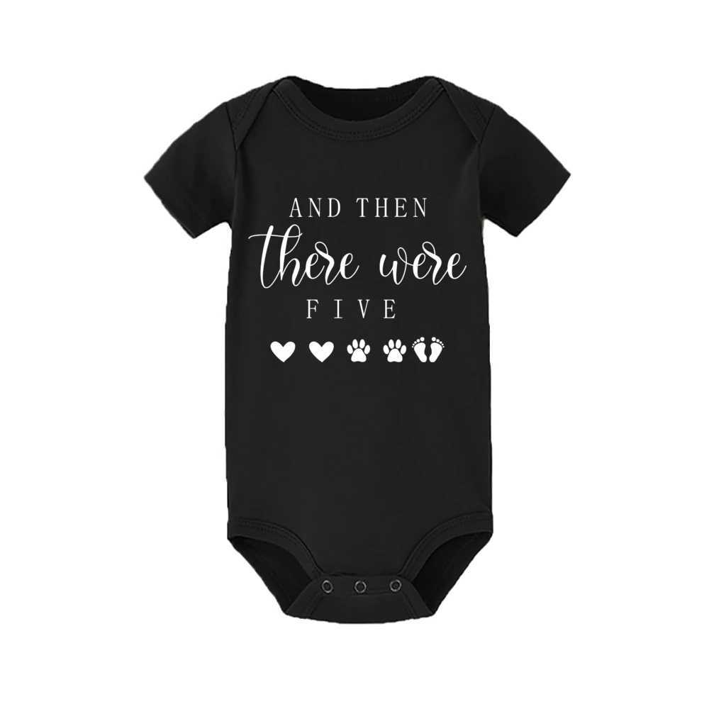 Pregnancy announced baby bodysuits followed by five baby jumpsuits. Newborn shower gift. Baby jumpsuits are coming soon W240812