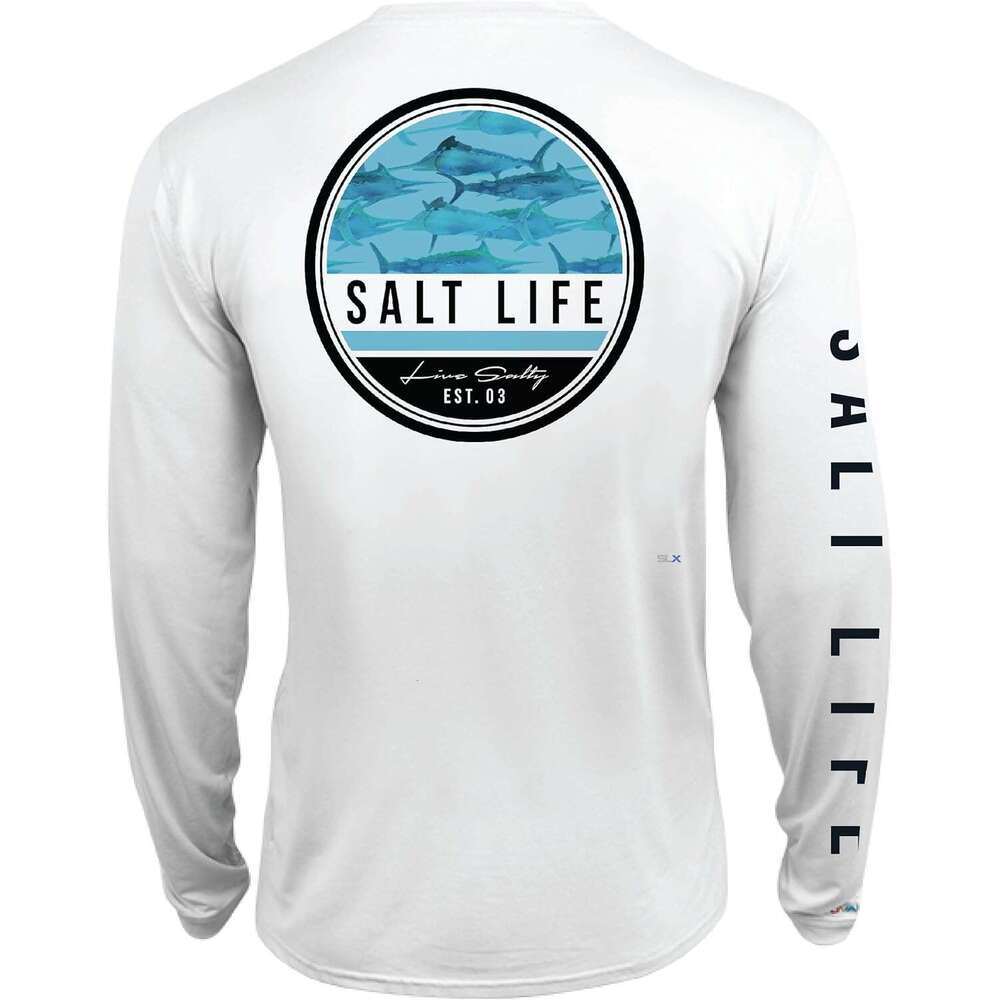 Long Sleeve Shirts for Men sweatshirt Marlin Retreat Long Sleeve Performance Pocket Tee T shirt Tee Streetwear Casual tops clothes