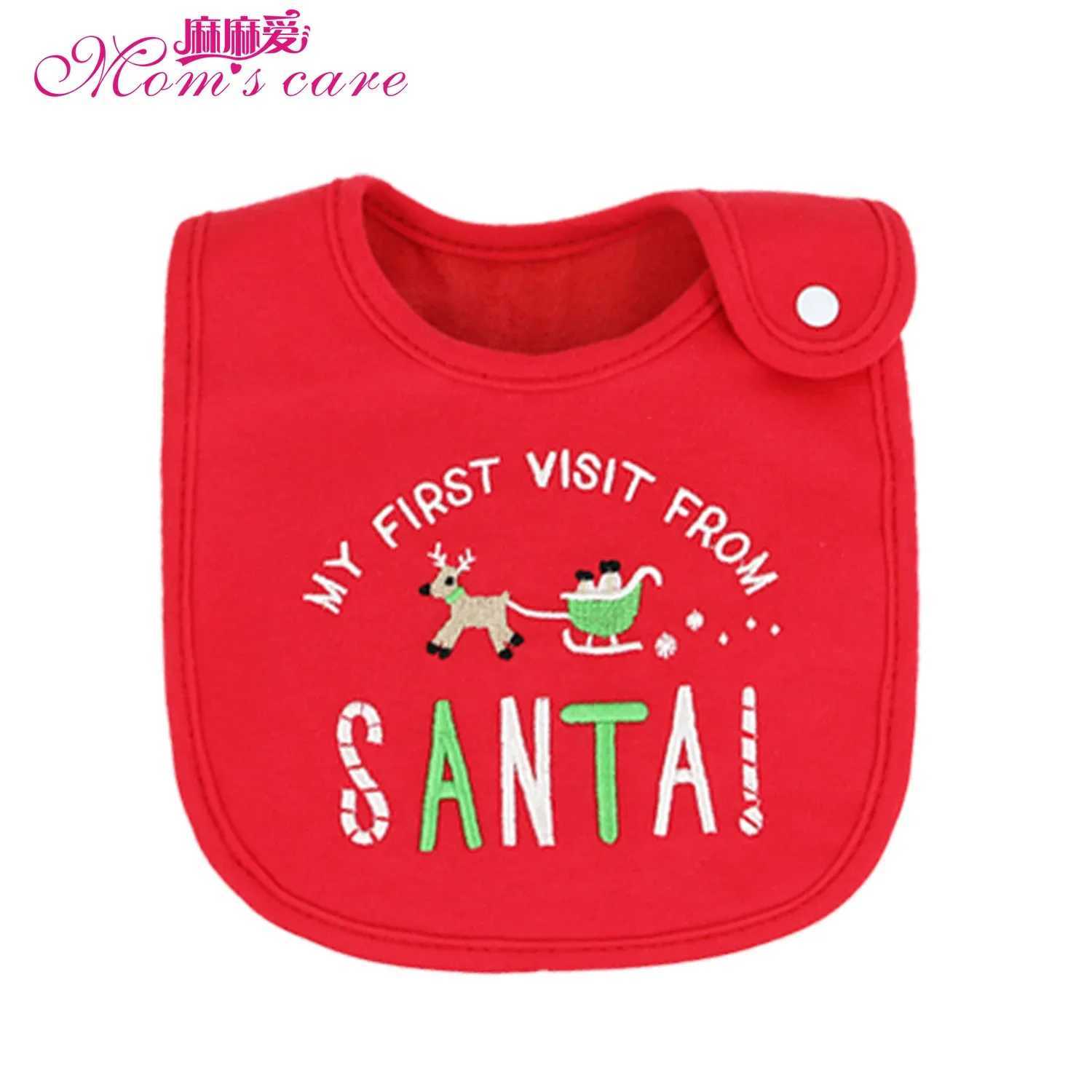Bibs Burp Cloths Soft Baby Bibs Saliva Towel 3 Layers Baby Girls Cotton Bibs Christmas New Year Little Boys Waterproof Infant Burp ClothsL4812