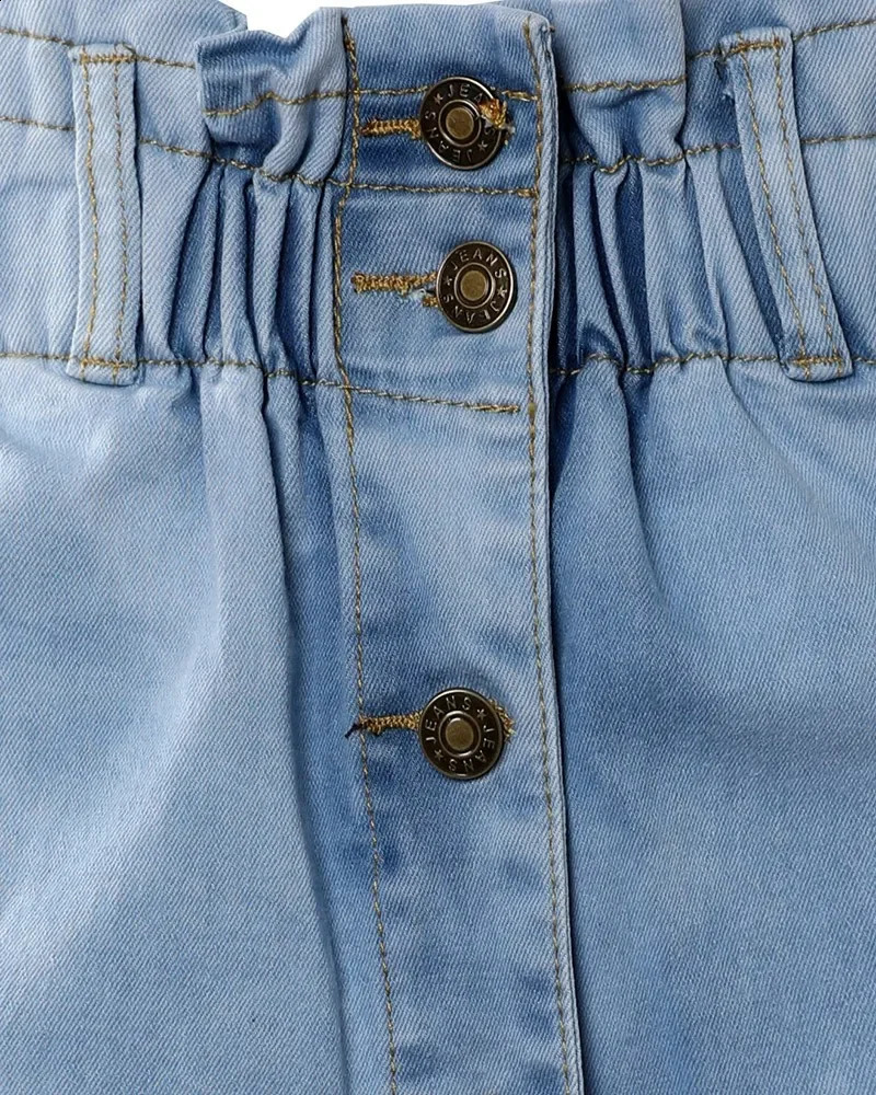 Sheath Sexy Summer Autumn Fashion Button Fly High Waist Denim Skirt Women Slim Casual Skirt Jeans 240812